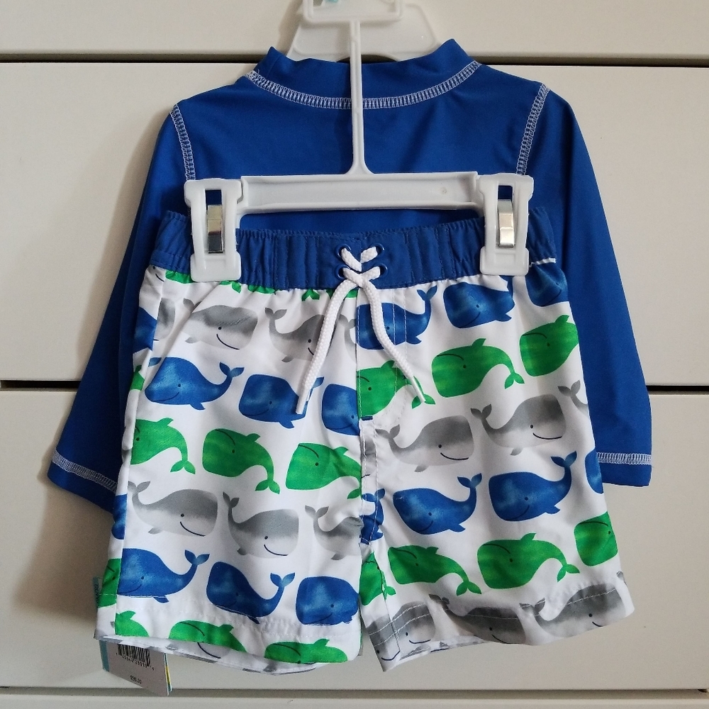 Little Me 2-Piece Rashguard Set - Picture 2 of 2